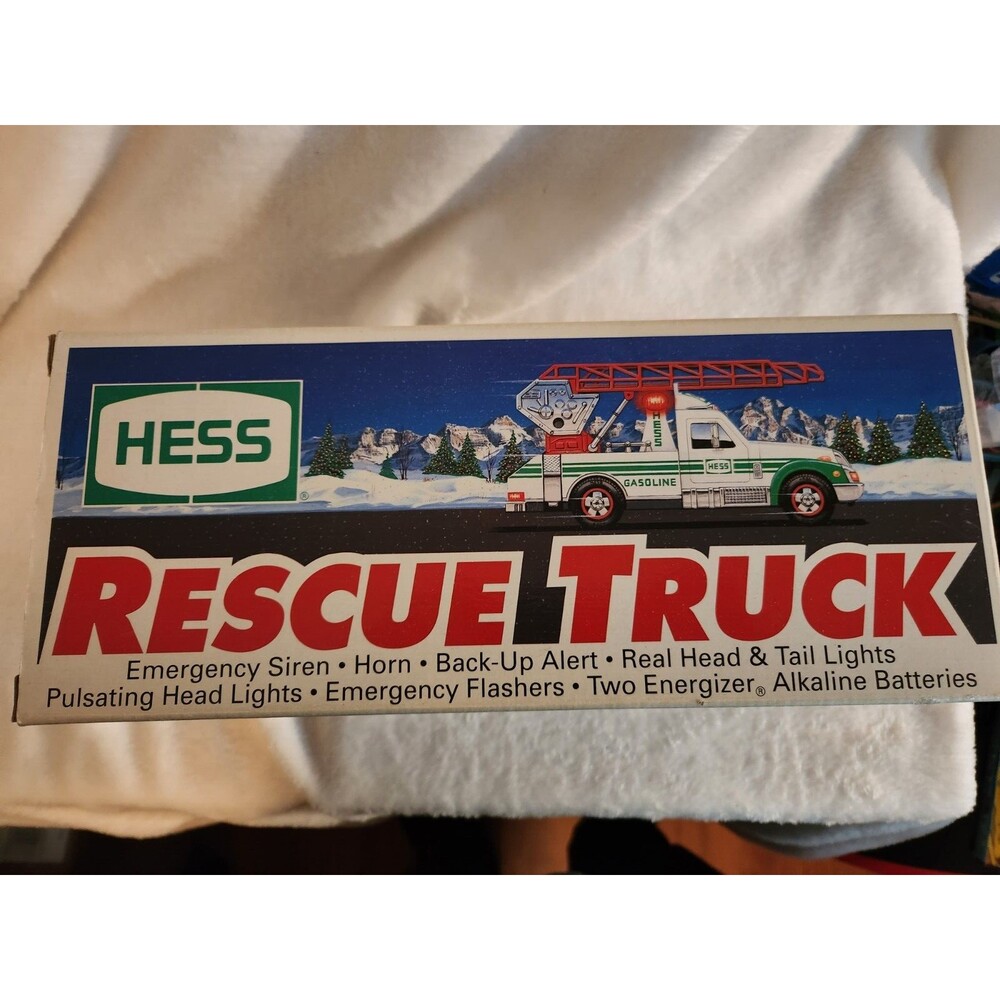Hess 1994 Emergency Rescue Truck New In Box Complete Hess Corporation